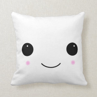 Cojín Decorativo Pilar de sonrisa malvavisco kawaii
