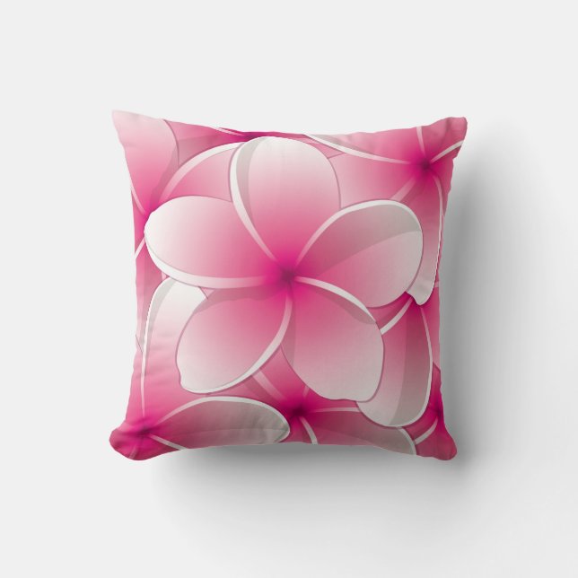 Cojín Decorativo Pilar Decorativo Brillante Floral Invertible Rosa (Anverso)