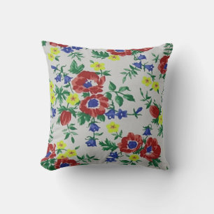 Cojín Decorativo Pilar decorativo con motivos florales de la época 
