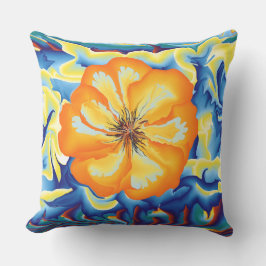 Cojín Decorativo Pilar decorativo de flor abstracto