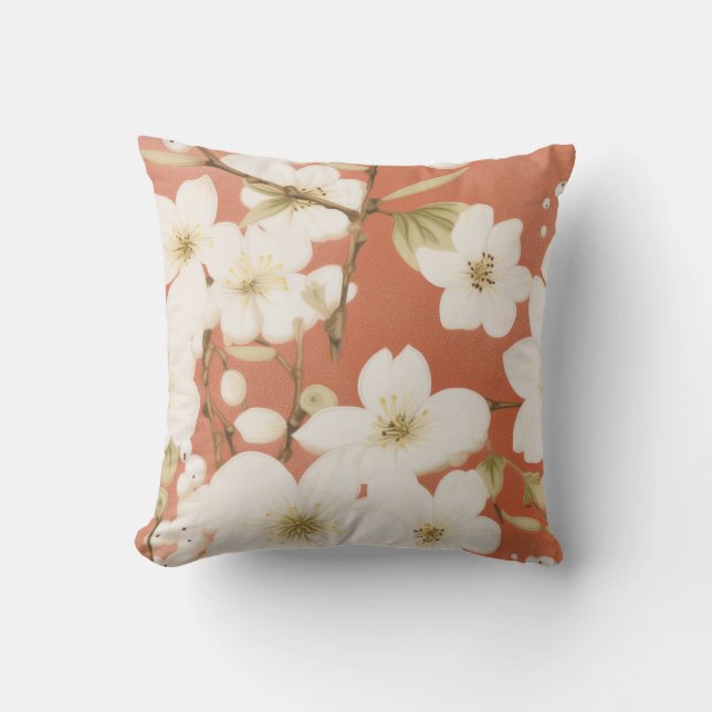 Cojín Decorativo "Pilar decorativo floral" (Anverso)