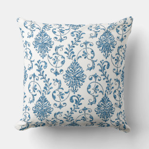 Cojín Decorativo Pilar decorativo Purpurina reversible morado/azul