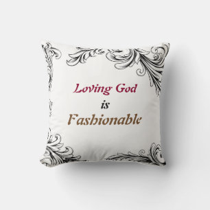 Cojín Decorativo Pilar Decorativo Reversible. Amando a Dios