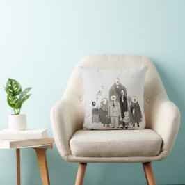 Cojín Decorativo Pilar del arte de las velas familiares Simbólico M