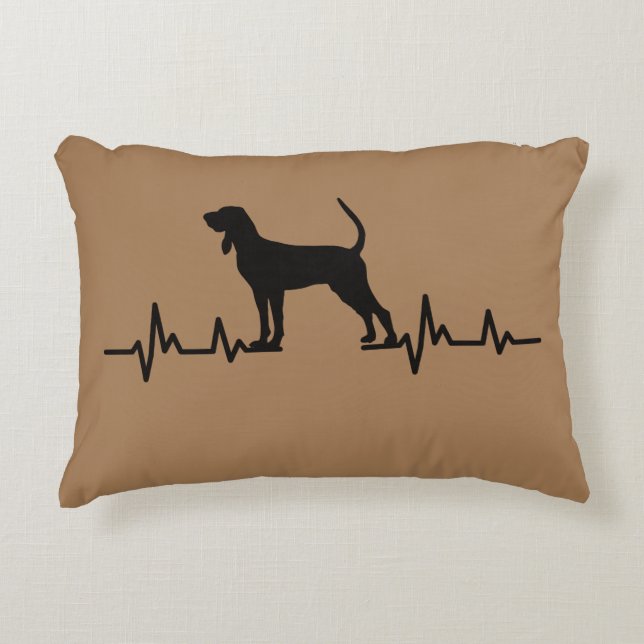 Cojín Decorativo Pilar del Coonhound reversible (Anverso)