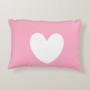 Cojín Decorativo Pilar del corazón blanco