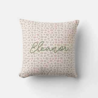 Cojín Decorativo Pilar del Cottagecore floral personalizado