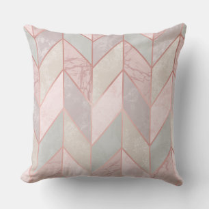 Cojín Decorativo Pilar del Diseñador Geométrico Rosa Rosa Rosa Rosa