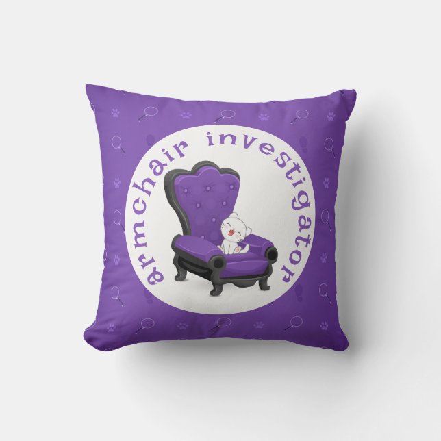 Cojín Decorativo Pilar del investigador del sillón (Anverso)