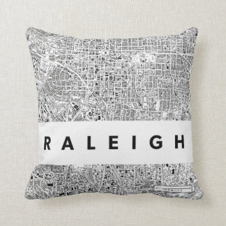 Cojín Decorativo Pilar del mapa de Raleigh