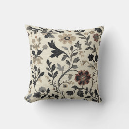 Cojín Decorativo Pilar del patrón botánico vintage