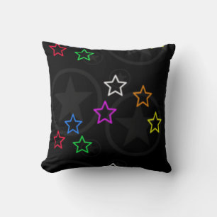 Cojín Decorativo Pilar del patrón de estrella negra