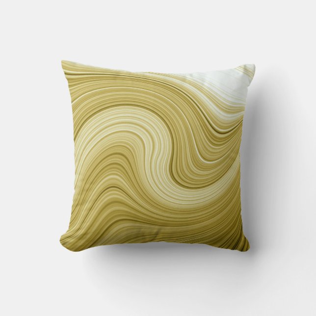 Cojín Decorativo Pilar del patrón de rayas modernas y elegantes (Anverso)