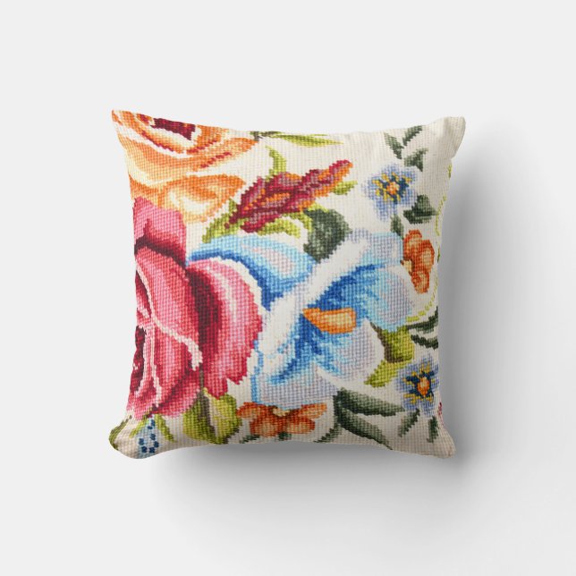 Cojín Decorativo Pilar del punto de la aguja (Anverso)