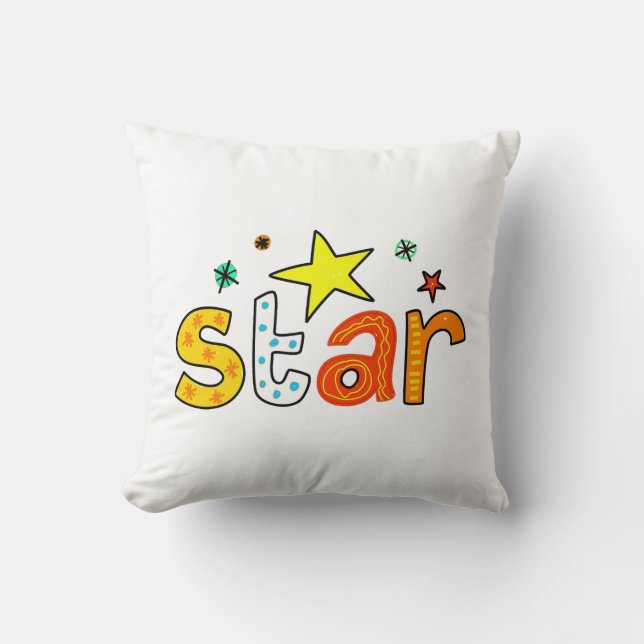 Cojín Decorativo Pilar estrella infantil (Anverso)