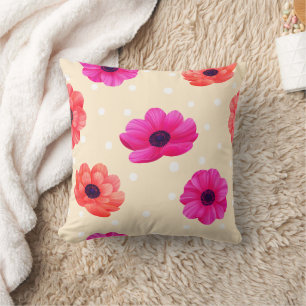 Cojín Decorativo Pilar floral crema