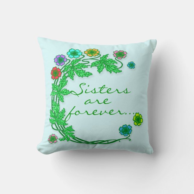 Cojín Decorativo Pilar floral de personalizable (Anverso)