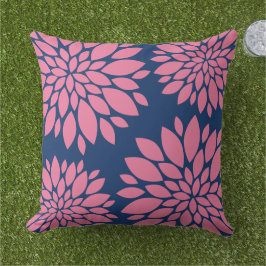Cojín Decorativo Pilar floral moderno | Rosa y Marina