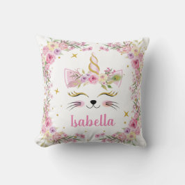 Cojín Decorativo Pilar floral personal Caticorn