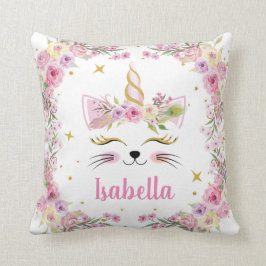 Cojín Decorativo Pilar floral personal Caticorn