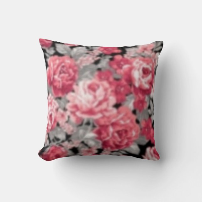 Cojín Decorativo Pilar floral Rosa (Anverso)