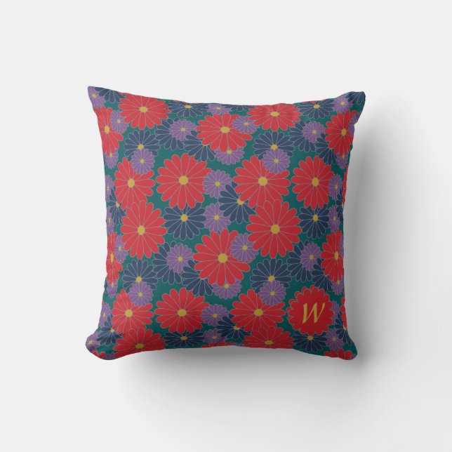 Cojín Decorativo Pilar floral Splashy Fall (Anverso)