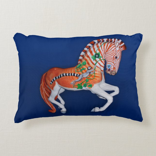 Cojín Decorativo Pilar fotográfico cebra Quagga (Anverso)