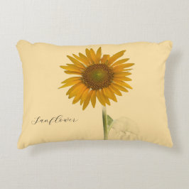 Cojín Decorativo Pilar fotográfico girasol