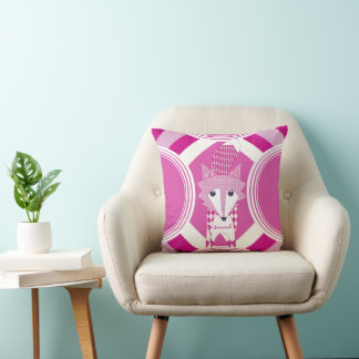 Cojín Decorativo Pilar Fox rosado personalizado retro
