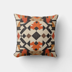 Cojín Decorativo Pilar geométrico tribal negrita