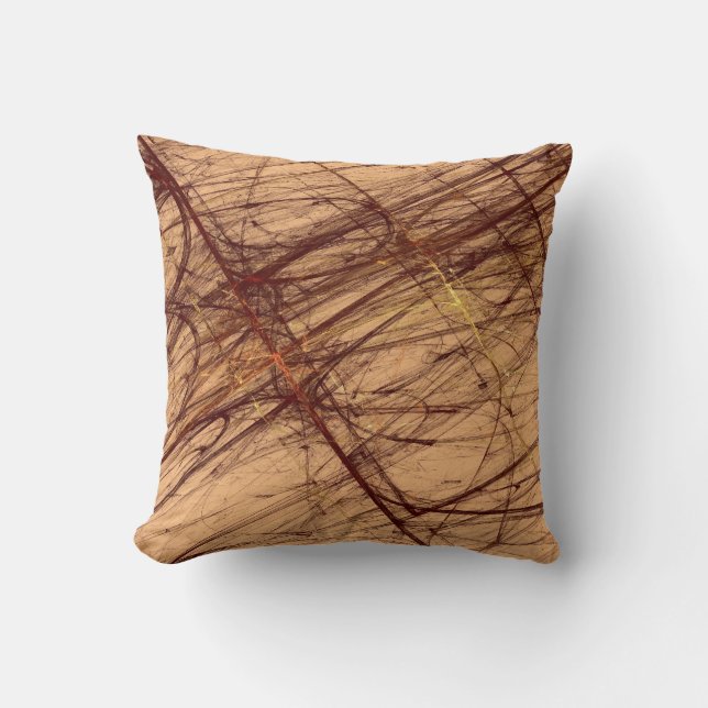 Cojín Decorativo Pilar grungo abstracto reversible en los tonos de  (Anverso)