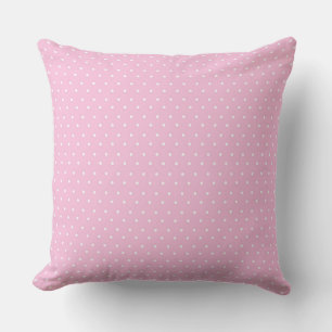 Cojín Decorativo Pilar inversible de punto de polka rosa/menta