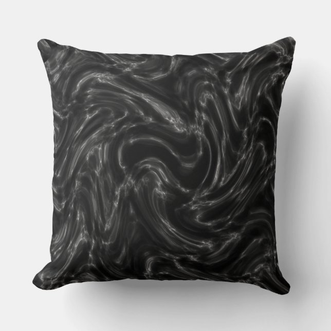Cojín Decorativo Pilar inverso de mármol negro (Anverso)