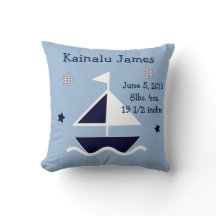 Pilar Keepsake "Nautical/Sailboat" personalizado