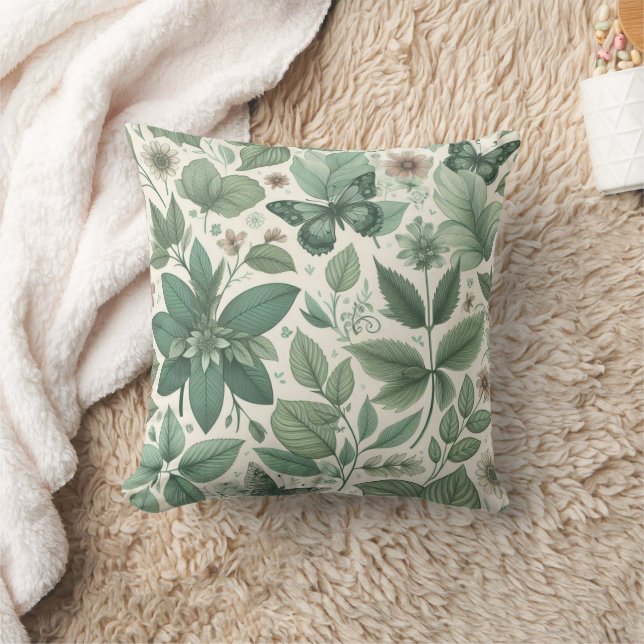 Cojín Decorativo Pilar lleno de hierba y árboles