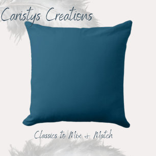 Cojín Decorativo Pilar lumbar azul oscuro Verde azulado clásico