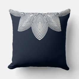 Cojín Decorativo Pilar lumbar tribal de flores de Lotus