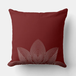 Cojín Decorativo Pilar lumbar tribal de flores de Lotus