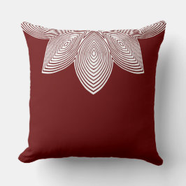 Cojín Decorativo Pilar lumbar tribal de flores de Lotus