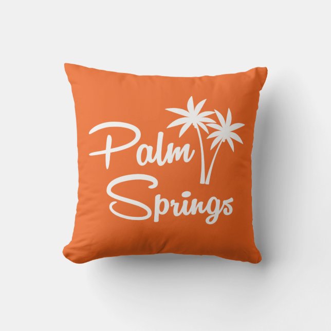 Cojín Decorativo Pilar moderno Palm Springs de mediados del siglo (Anverso)