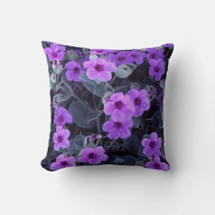 Cojín Decorativo Pilar morado floral