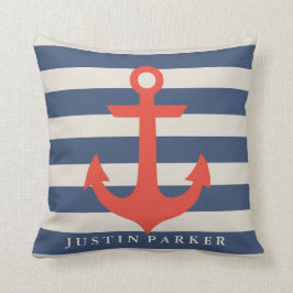 Cojín Decorativo Pilar Náutico Personalizado de la Guardería