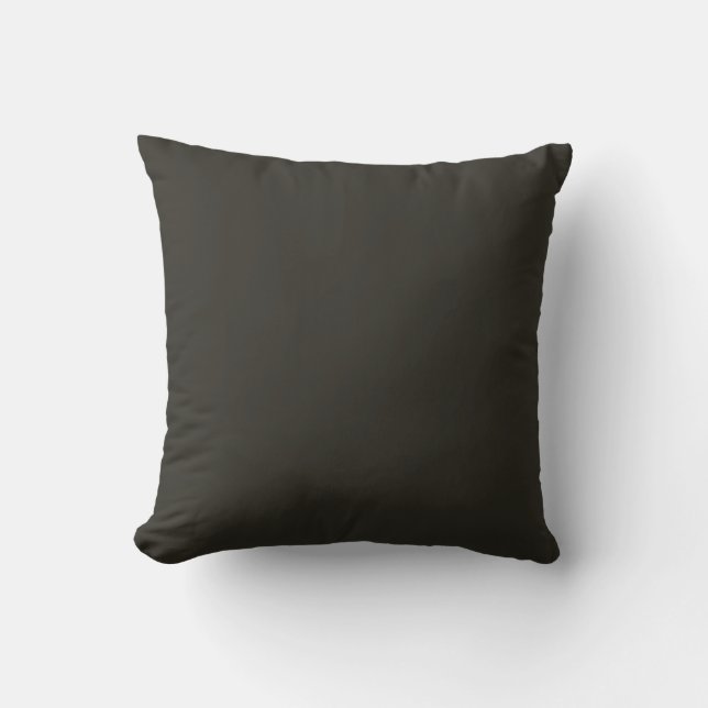 Cojín Decorativo Pilar negro sólido (Anverso)