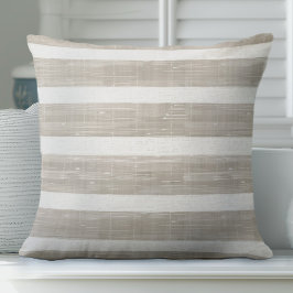 Cojín Decorativo Pilar Neutral Tan a rayas