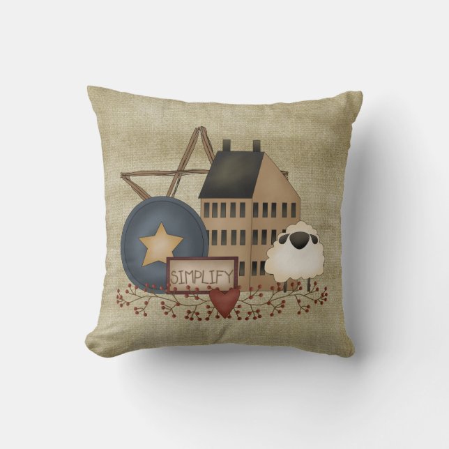 Cojín Decorativo Pilar Primitivo SIMPLIFICAR (Anverso)