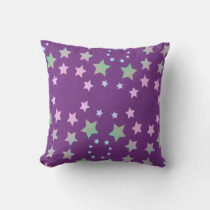 Cojín Decorativo Pilar reversible de impresión de estrella