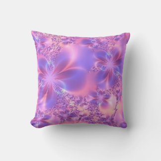 Cojín Decorativo Pilar reversible de la flor fractal
