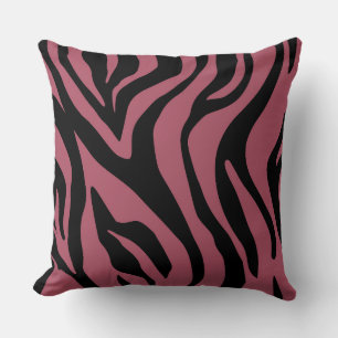 Cojín Decorativo Pilar reversible del tigre rojo/ rosado rosado del