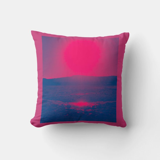 Cojín Decorativo Pilar rojo caliente (Anverso)