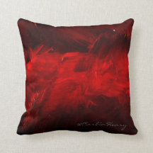 Pilar rojo profundo decorativo